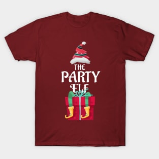 The Party Christmas Elf Matching Pajama Family Gift T-Shirt